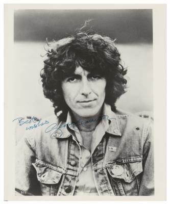 Lot #4031 George Harrison Signed Photograph