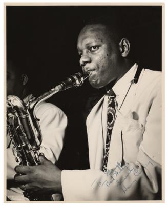 Lot #4179 Harry Carney Signed Photograph
