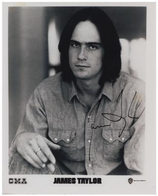 Lot #4444 James Taylor Signed Photograph - Image 1