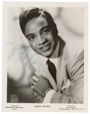 Lot #4242 Jackie Wilson Signed Photograph