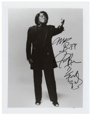 Lot #4284 James Brown Signed Photograph