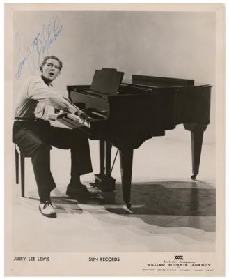 Lot #4251 Jerry Lee Lewis Signed Photograph