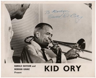 Lot #4218 Kid Ory Signed Photograph - Image 1