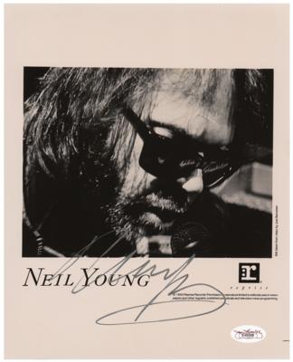 Lot #4456 Neil Young Signed Photograph