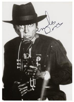 Lot #4161 Miles Davis Signed Photograph