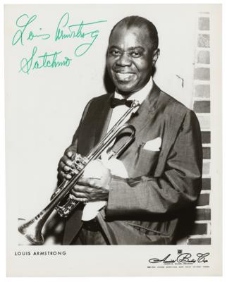 Lot #4165 Louis Armstrong Signed Photograph