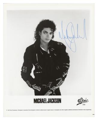 Lot #4599 Michael Jackson Signed Photograph