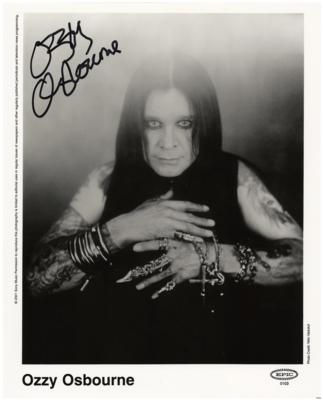 Lot #4429 Ozzy Osbourne Signed Photograph