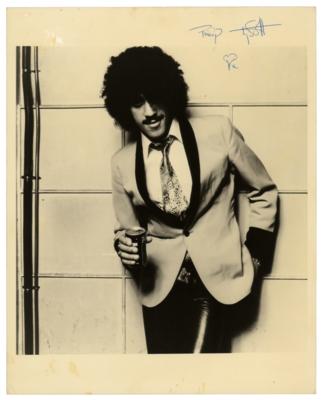 Lot #4446 Thin Lizzy: Phil Lynott Signed Photograph