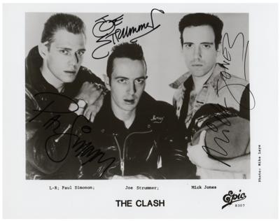Lot #4525 The Clash Signed Photograph