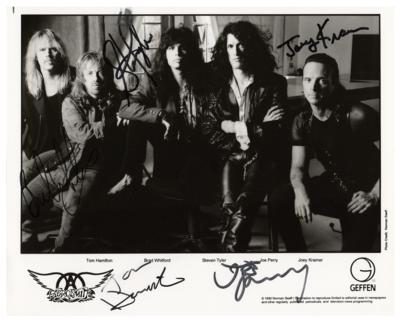 Lot #4354 Aerosmith Signed Photograph