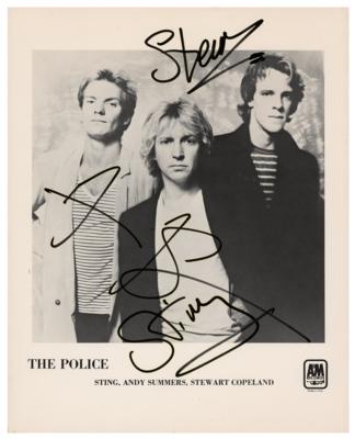 Lot #4432 The Police Signed Photograph