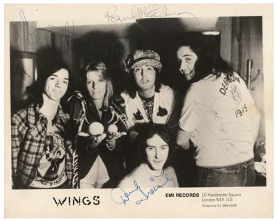 Lot #4023 Paul McCartney and Wings Signed Photograph