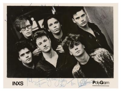 Lot #4553 INXS Signed Photograph - Image 1