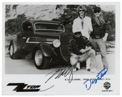 Lot #4460 ZZ Top Signed Photograph