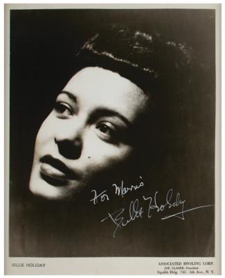 Lot #4162 Billie Holiday Signed Photograph - Image 2