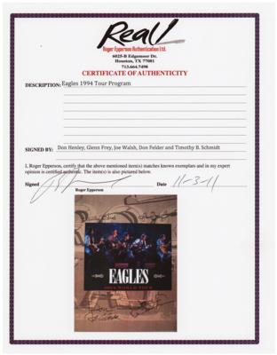 Lot #4334 The Eagles Signed Tour Program - Image 2