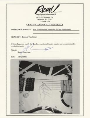 Lot #4347 Eddie Van Halen Signed Guitar - Image 3