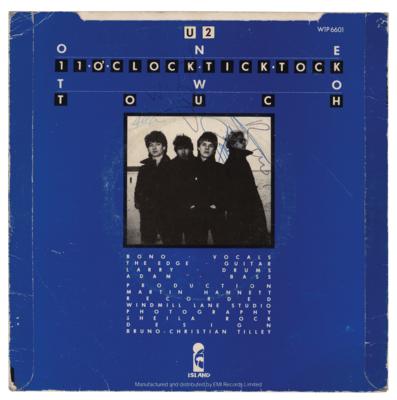 Lot #4596 U2 Signed 45 RPM Record - Image 1