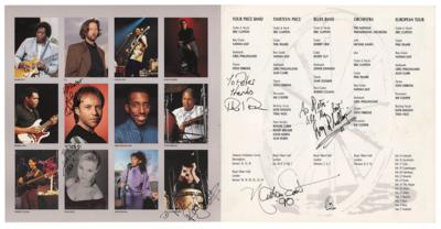 Lot #4333 Eric Clapton and Band Signed Program - Image 2