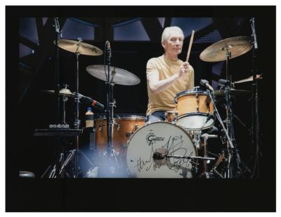 Lot #4110 Charlie Watts Signed Photograph