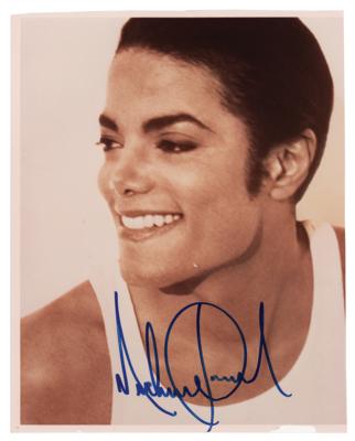 Lot #4601 Michael Jackson Signed Photograph