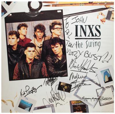 Lot #4574 INXS Signed Poster - Image 1