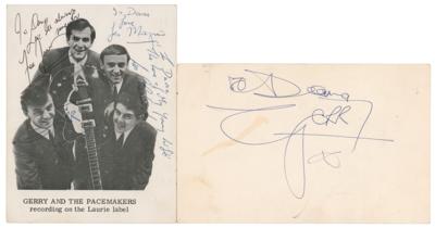 Lot #4295 Gerry and the Pacemakers Signed Promotional Card