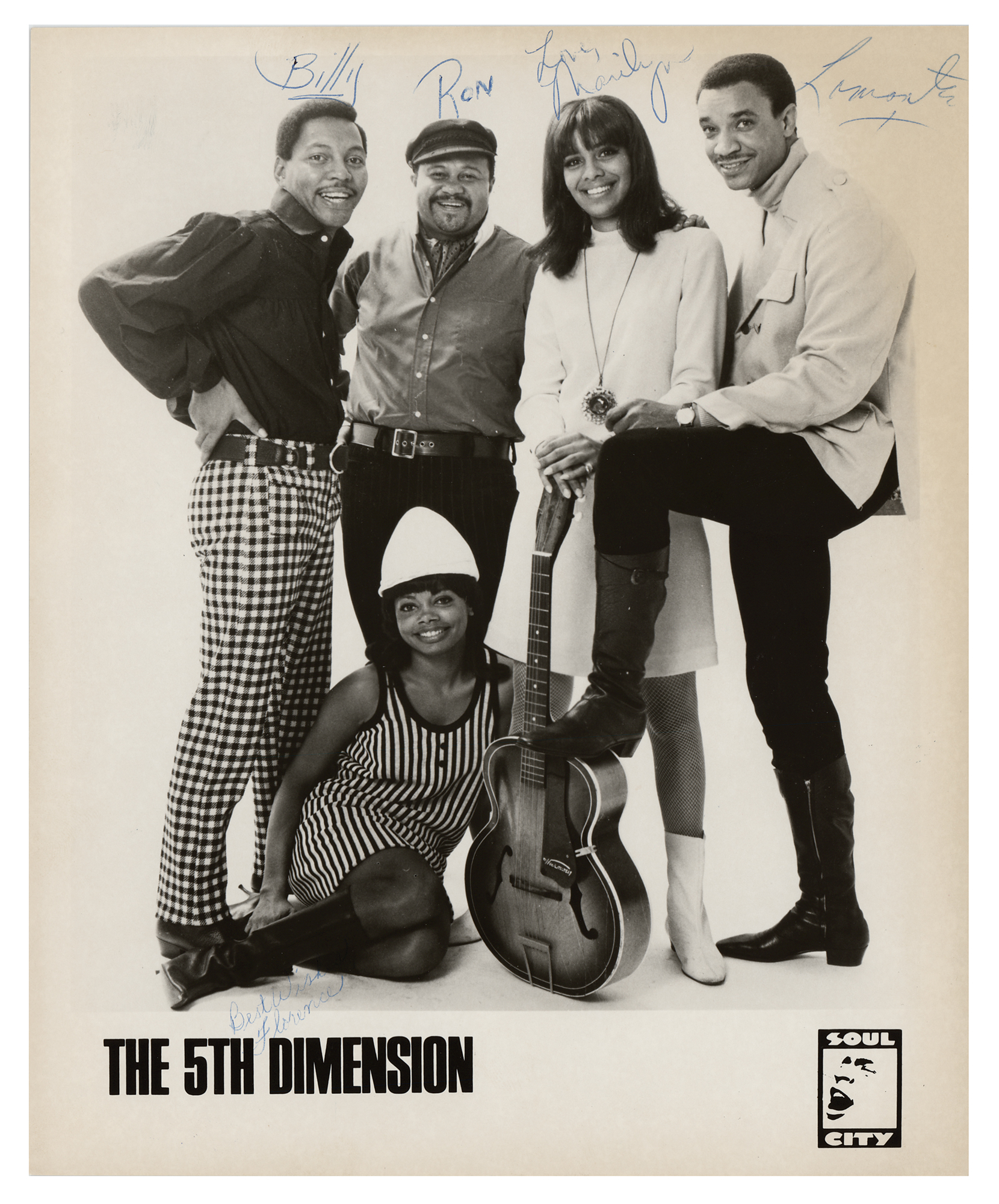 Lot #4280 The 5th Dimension Signed Photograph