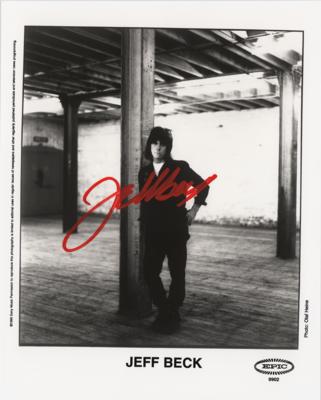 Lot #4282 Jeff Beck Signed Photograph