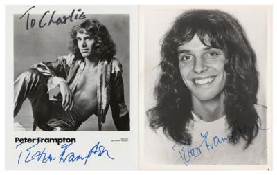 Lot #4393 Peter Frampton (2) Signed Photographs - Image 1