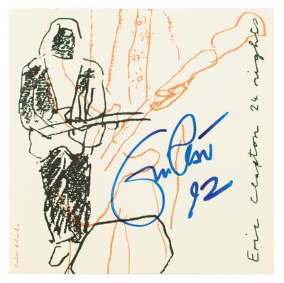 Lot #4376 Eric Clapton Signed CD Booklet - Image 1