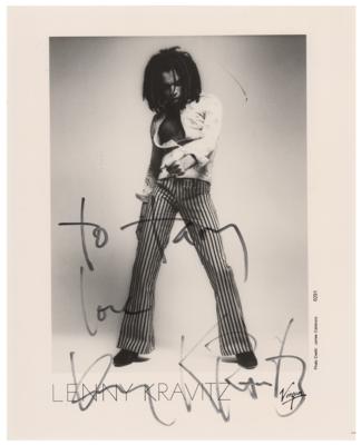 Lot #4632 Lenny Kravitz Signed Photograph - Image 1