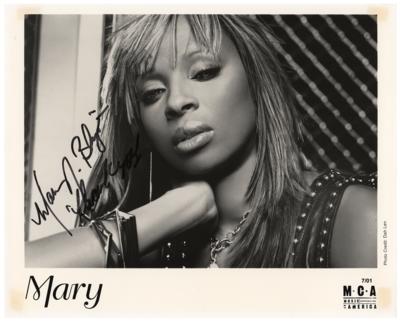 Lot #4625 Mary J. Blige Signed Photograph