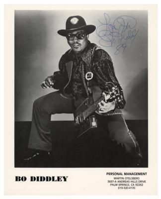 Lot #4249 Bo Diddley Signed Photograph