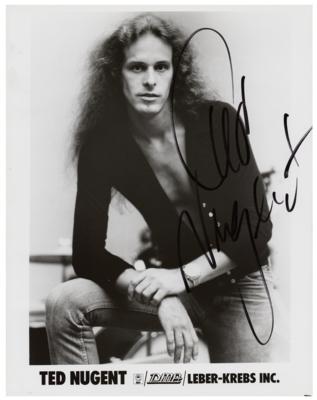 Lot #4428 Ted Nugent Signed Photograph