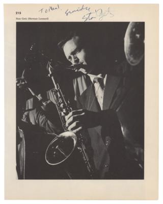 Lot #4195 Stan Getz Signed Photograph - Image 1