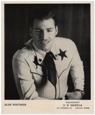 Lot #4273 Slim Whitman Signed Photograph - Image 1