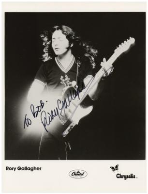 Lot #4395 Rory Gallagher Signed Photograph