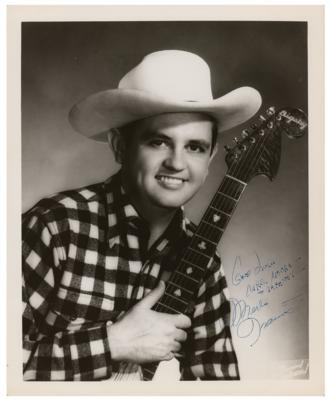 Lot #4270 Merle Travis Signed Photograph