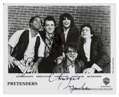 Lot #4590 Pretenders Signed Photograph