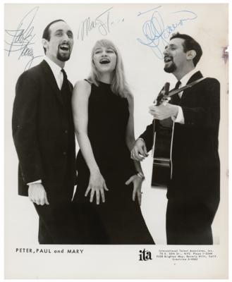 Lot #4309 Peter, Paul, and Mary Signed Photograph - Image 1
