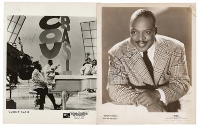 Lot #4168 Count Basie (2) Signed Photographs - Image 1