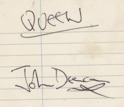 Lot #4151 Queen Signatures and Liverpool Handbill First 1973 British Tour - Image 3