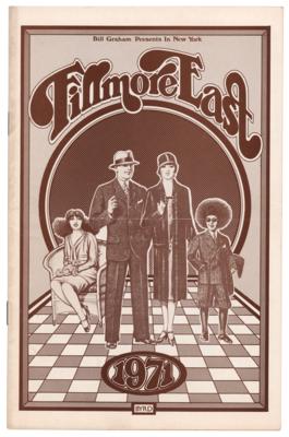 Lot #4054 John Lennon and Frank Zappa 1971 Surprise Jam Session Fillmore East Program