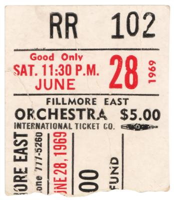 Lot #4323 Woodstock: Procol Harum and Byrds 1969 Rare Fillmore East Program - Image 3