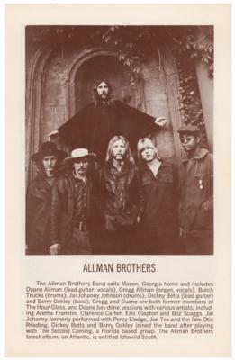 Lot #4327 Allman Brothers and Johnny Winter 1971 Fillmore East Ticket Stub and Program - Image 3