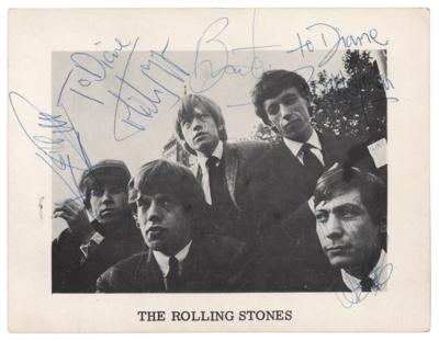 Lot #4093 Rolling Stones Signed 1964 Decca Promotional Card - Image 1