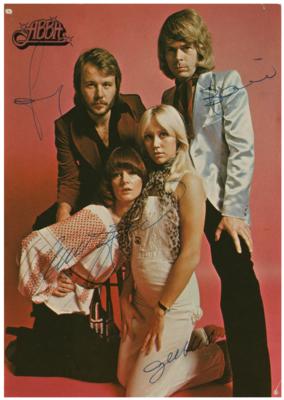 Lot #4350 ABBA Signed Photograph