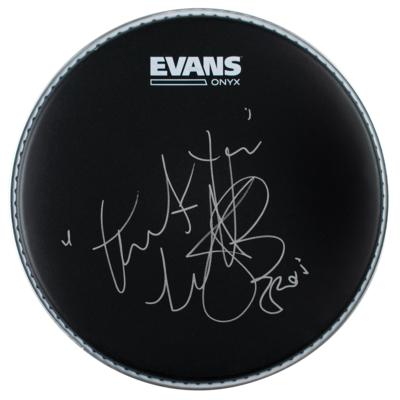 Lot #4112 Charlie Watts Signed Drum Head